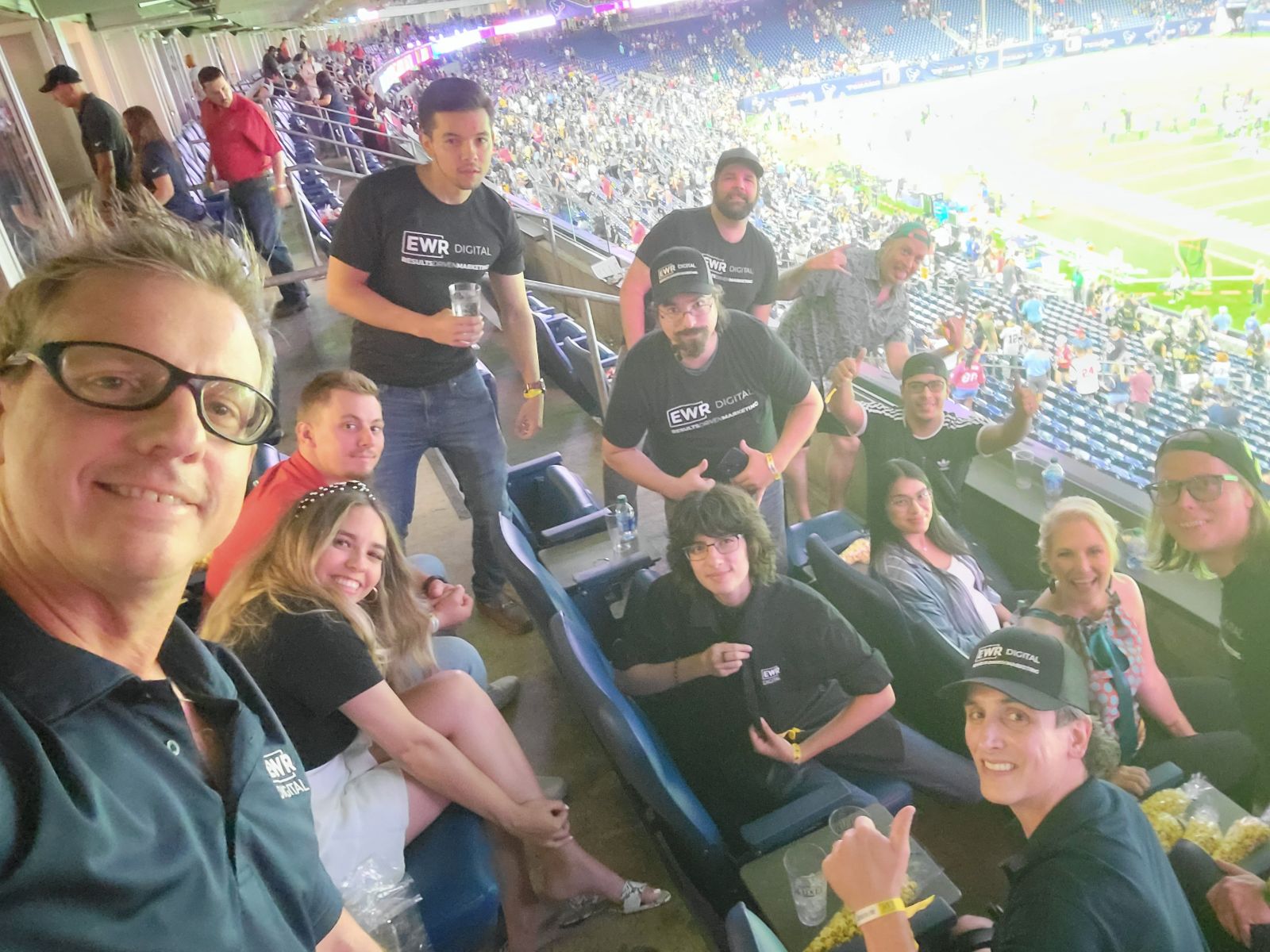 Texans Game with Team to Support Client